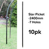 Star Pickets (Black) - 2400mm (10pk or Slings)